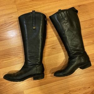 Sam Edelman Wide Calf Black Riding Boots
